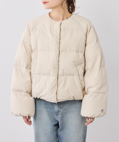 PUAL CE CIN（ピュアルセシン）の「ショート丈ダウンジャケット（ダウンジャケット/コート・レディース・ベージュ/アイボリー/ブラック・FREE）」の21枚目の写真