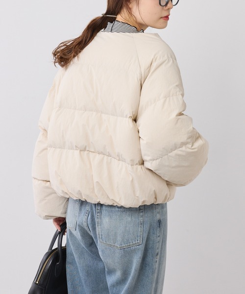 PUAL CE CIN（ピュアルセシン）の「ショート丈ダウンジャケット（ダウンジャケット/コート・レディース・ベージュ/アイボリー/ブラック・FREE）」の12枚目の写真