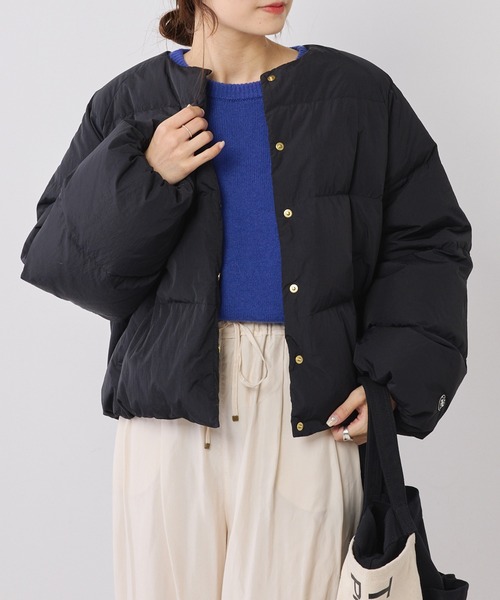 PUAL CE CIN（ピュアルセシン）の「ショート丈ダウンジャケット（ダウンジャケット/コート・レディース・ベージュ/アイボリー/ブラック・FREE）」の16枚目の写真