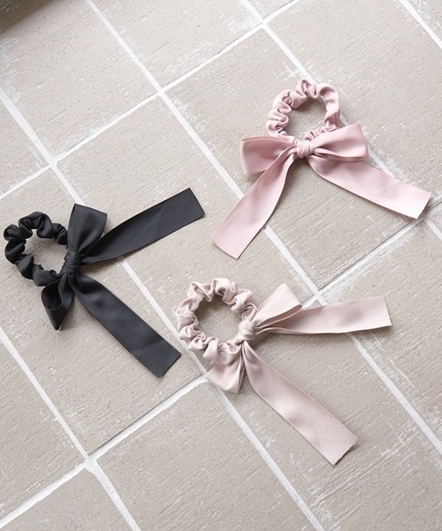 Lycee mine（リセマイン）の「ビッグリボンシュシュ（その他ヘアアクセサリー・キッズ・ブラック/ピンク/グレイッシュベージュ・フリー）」の10枚目の写真