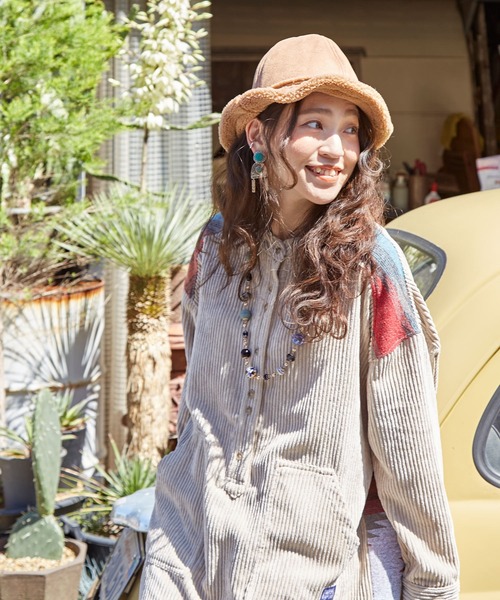 チャイハネ（チャイハネ）の「【チャイハネ】セラミビーズネックレス（ネックレス・レディース・ブラック/カラフル・FREE）」の5枚目の写真