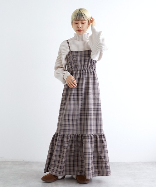 w closet（ダブルクローゼット）の「ボリュームスリーブタートルボトルネックプルオーバー（ニット/セーター・レディース・ホワイト×ブラック/モカ/ラベンダー/オフホワイト/ブルー/ホワイト×ピンク/ブラック・FREE）」の17枚目の写真