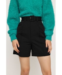 SLY | BELTED PINTUCK S/PT ベルテッド ピンタック ショートパンツ(スラックス)