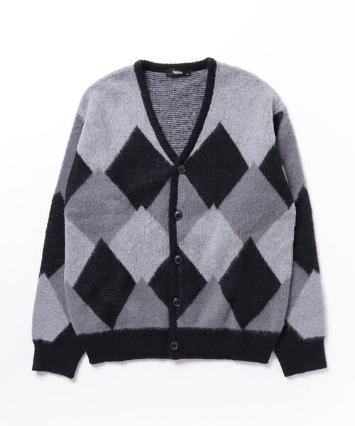 MOSSIMO（モッシモ）アーガイル柄Vネックカーディガン（ニット