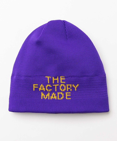 THE FACTORY MADE(ザ ファクトリー メイド)の「THE FACTORY MADE/ザファクトリーメイド ビーニー JACQUARD SHORT WATCH FM802(ニットキャップ/ビーニー・メンズ・ホワイト/ブラック/パープル/カーキ・FREE)」の4枚目の写真