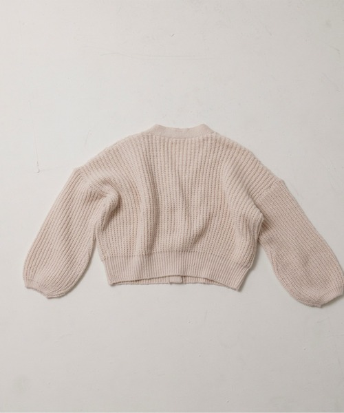 t a r o s u(タロス)の「low gauge cardigan/ローゲージカーディガン(カーディガン/ボレロ・レディース・ブラウン/アイボリー・FREE)」の5枚目の写真