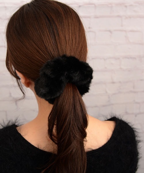 セール】【float】もこもこ フェイクファー ボリューム シュシュ【6色