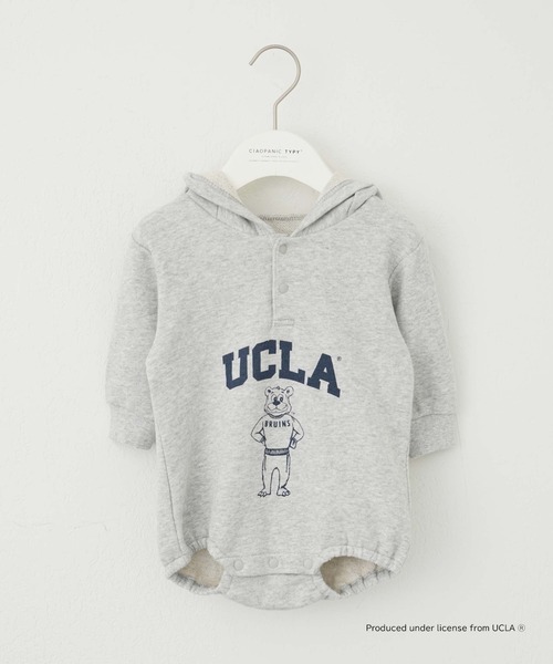 UCLA（ユーシーエルエー）の「【KIDS】【UCLA/ユーシーエルエー】TYPY別注BABYプリントスウェットロンパース（ロンパース・キッズ・アイボリー/チャコールグレー・80）」の6枚目の写真
