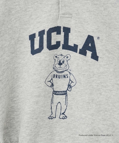 UCLA（ユーシーエルエー）の「【KIDS】【UCLA/ユーシーエルエー】TYPY別注BABYプリントスウェットロンパース（ロンパース・キッズ・アイボリー/チャコールグレー・80）」の7枚目の写真