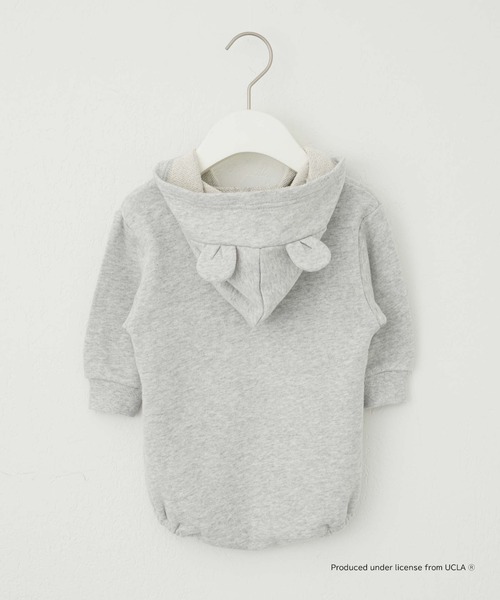 UCLA（ユーシーエルエー）の「【KIDS】【UCLA/ユーシーエルエー】TYPY別注BABYプリントスウェットロンパース（ロンパース・キッズ・アイボリー/チャコールグレー・80）」の8枚目の写真