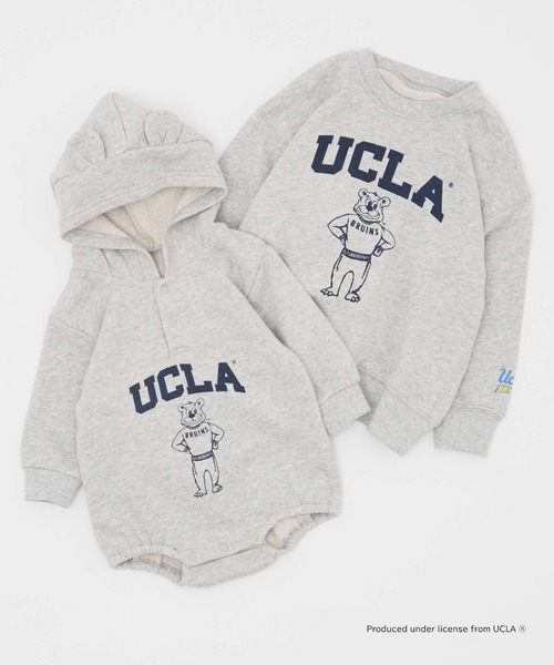 UCLA（ユーシーエルエー）の「【KIDS】【UCLA/ユーシーエルエー】TYPY別注BABYプリントスウェットロンパース（ロンパース・キッズ・アイボリー/チャコールグレー・80）」の5枚目の写真