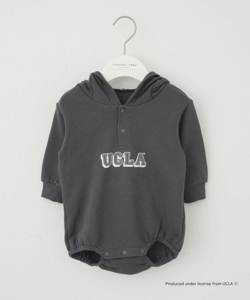 UCLA（ユーシーエルエー）の「【KIDS】【UCLA/ユーシーエルエー】TYPY別注BABYプリントスウェットロンパース（ロンパース・キッズ・アイボリー/チャコールグレー・80）」の9枚目の写真