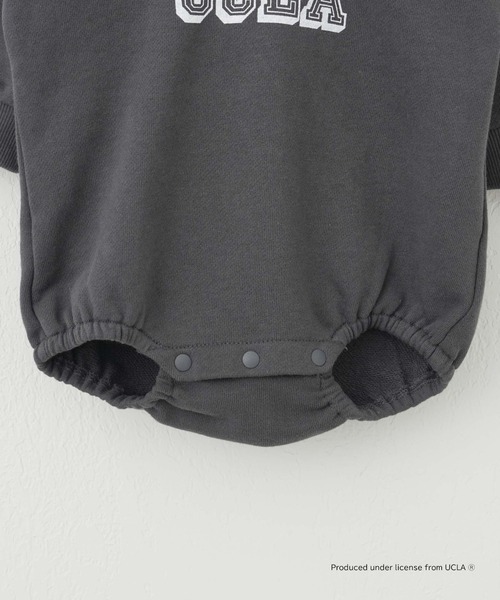 UCLA（ユーシーエルエー）の「【KIDS】【UCLA/ユーシーエルエー】TYPY別注BABYプリントスウェットロンパース（ロンパース・キッズ・アイボリー/チャコールグレー・80）」の13枚目の写真