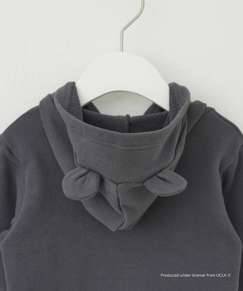 UCLA（ユーシーエルエー）の「【KIDS】【UCLA/ユーシーエルエー】TYPY別注BABYプリントスウェットロンパース（ロンパース・キッズ・アイボリー/チャコールグレー・80）」の4枚目の写真