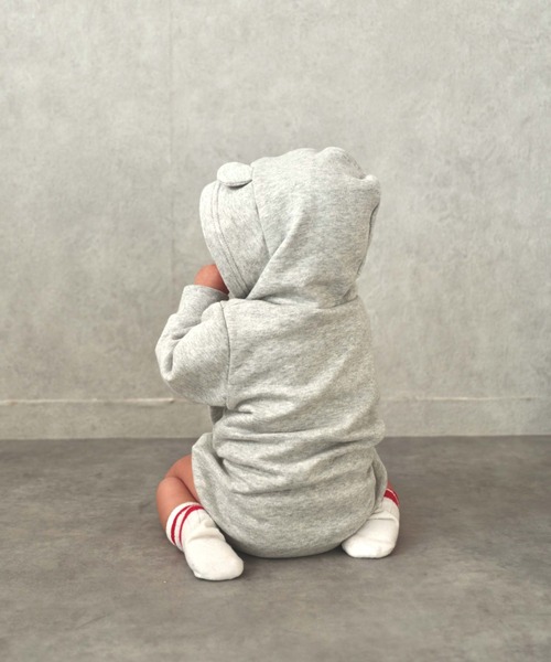 UCLA（ユーシーエルエー）の「【KIDS】【UCLA/ユーシーエルエー】TYPY別注BABYプリントスウェットロンパース（ロンパース・キッズ・アイボリー/チャコールグレー・80）」の21枚目の写真