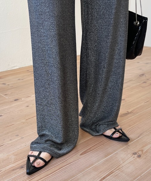 wee9s(ウィークス)の「"GIRA GIRA" glitter disco pants / ギラギラグリッターラメディスコパンツ(スウェットパンツ・レディース・ブラック/シルバー・FREE/SHORT)」の20枚目の写真