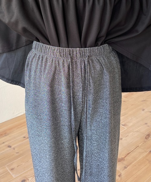 wee9s(ウィークス)の「"GIRA GIRA" glitter disco pants / ギラギラグリッターラメディスコパンツ(スウェットパンツ・レディース・ブラック/シルバー・FREE/SHORT)」の21枚目の写真