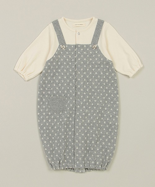 sense of wonder(センスオブワンダー)の「スタージャカード2wayオール(ロンパース・キッズ・グレー・50-70cm)」の4枚目の写真