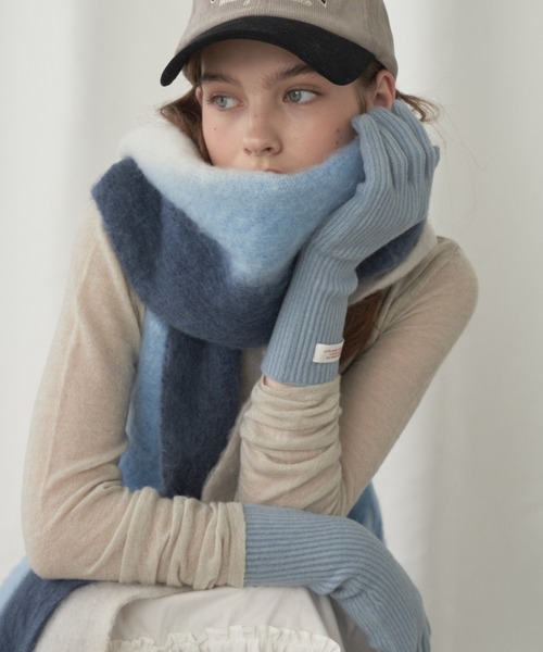 GIUNON（ジウノン）の「smartphone touch gloves / スマートフォンタッチ手袋（手袋・レディース・グレー/アイボリー/ライトブルー・FREE）」の21枚目の写真