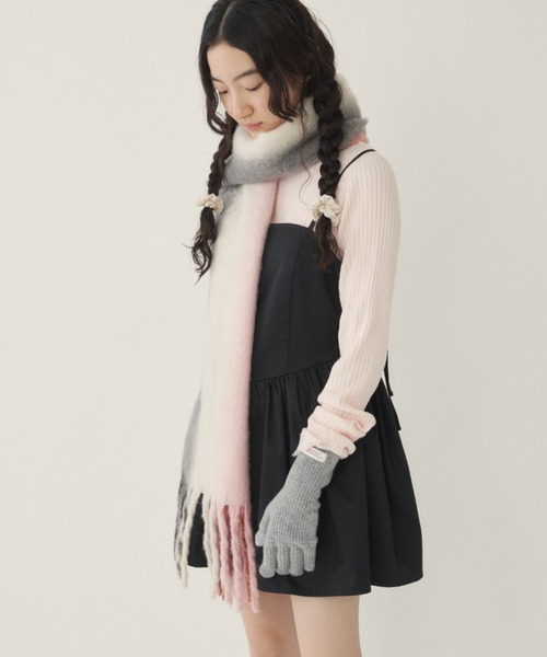 GIUNON（ジウノン）の「smartphone touch gloves / スマートフォンタッチ手袋（手袋・レディース・グレー/アイボリー/ライトブルー・FREE）」の18枚目の写真