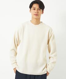 green label relaxing | メランジワッフル クルーネック カットソー(Tシャツ/カットソー)