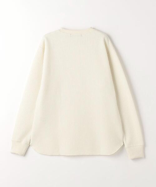 green label relaxing（グリーンレーベルリラクシング）の「メランジワッフル クルーネック カットソー（Tシャツ/カットソー・メンズ・オフホワイト/ダークグレー/マスタード・S/XL/M/L）」の18枚目の写真