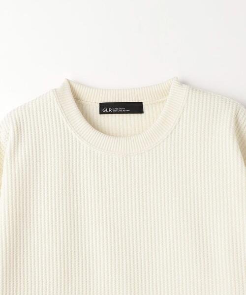 green label relaxing（グリーンレーベルリラクシング）の「メランジワッフル クルーネック カットソー（Tシャツ/カットソー・メンズ・オフホワイト/ダークグレー/マスタード・S/XL/M/L）」の19枚目の写真