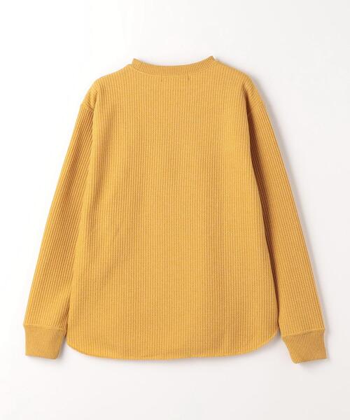 green label relaxing（グリーンレーベルリラクシング）の「メランジワッフル クルーネック カットソー（Tシャツ/カットソー・メンズ・オフホワイト/ダークグレー/マスタード・S/XL/M/L）」の22枚目の写真