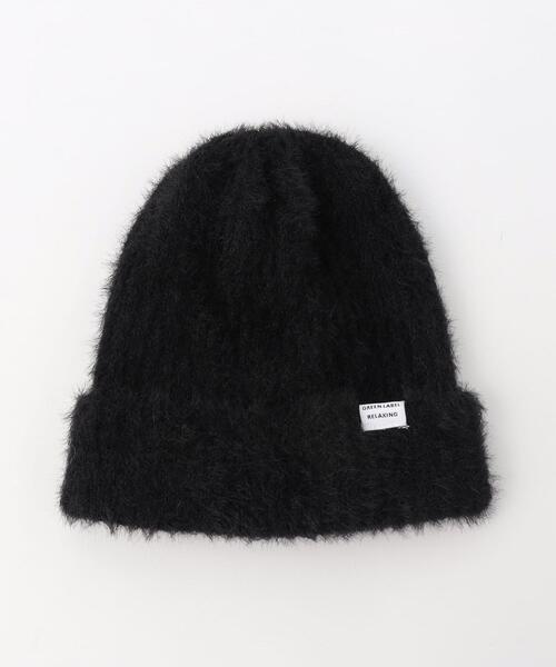 green label relaxing（グリーンレーベルリラクシング）の「GLR フラッフィー ビーニー / 帽子（ニットキャップ/ビーニー・キッズ・オフホワイト/イエロー/ブラック/ライラック・FREE）」の3枚目の写真