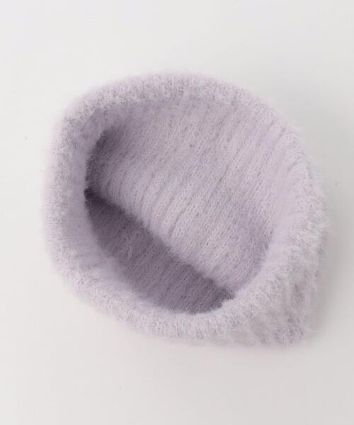 green label relaxing（グリーンレーベルリラクシング）の「GLR フラッフィー ビーニー / 帽子（ニットキャップ/ビーニー・キッズ・オフホワイト/イエロー/ブラック/ライラック・FREE）」の7枚目の写真