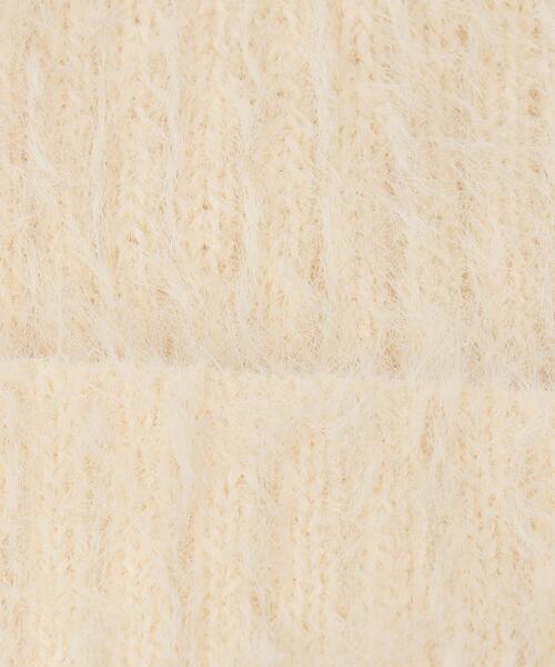 green label relaxing（グリーンレーベルリラクシング）の「GLR フラッフィー ビーニー / 帽子（ニットキャップ/ビーニー・キッズ・オフホワイト/イエロー/ブラック/ライラック・FREE）」の11枚目の写真