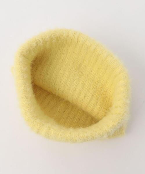 green label relaxing（グリーンレーベルリラクシング）の「GLR フラッフィー ビーニー / 帽子（ニットキャップ/ビーニー・キッズ・オフホワイト/イエロー/ブラック/ライラック・FREE）」の14枚目の写真