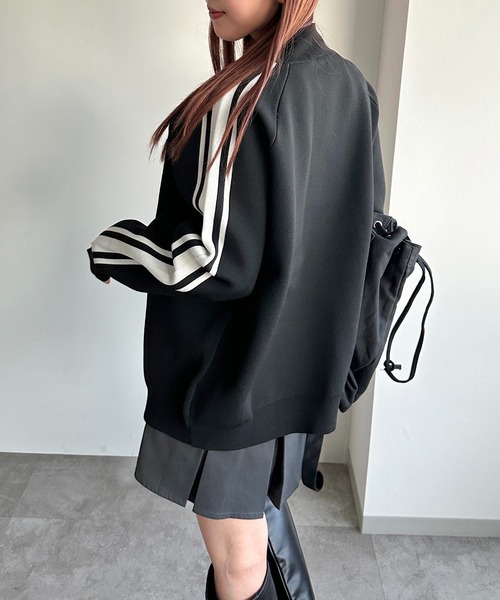 apres jour mignon(アプレジュールミニョン)の「アソートスポンディッシュニットトラックジャケット【ZOZOTOWN限定アイテム】(ジャージ・レディース・アイボリー/ブラウン/ネイビー/ボルドー/ブラック・フリー/X-LARGE)」の20枚目の写真