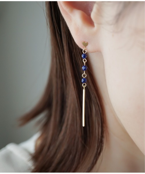 Meach.（ミーチ）の「【Meach.】14kgf誕生石ミニハートロングピアス（ピアス（両耳用）・レディース・K/O/F/J/N/I/E/H/D/A/R/C/P/B/L/Q/M/G・FREE）」の14枚目の写真