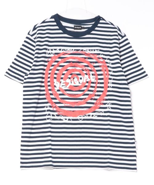 Desigual(デシグアル)の「スパイラル&メッセージ Tシャツ(Tシャツ/カットソー・メンズ・ブルー系1/ブルー系2・M/L/S/XL/XXL)」の8枚目の写真