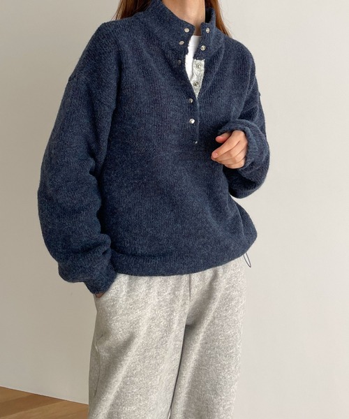 CANAL JEAN Elmar ハイネックヘンリーニット CANAL JEAN（キャナルジーン）の「El mar ハイネックヘンリー
