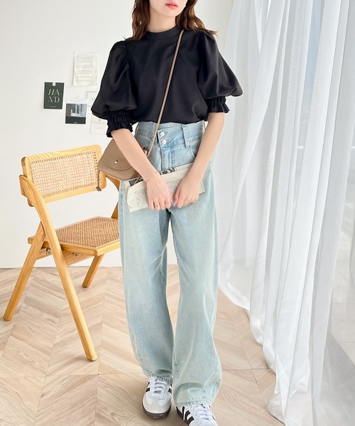 【新品/24SS/L】ローレンラルフローレン　ブラウス　リボン　バルーンスリーブ 楽天市場】【20%OFFクーポン☆】リボンタイブラウス バルーン