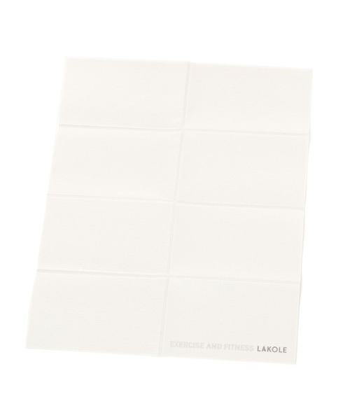 LAKOLE(ラコレ)の「ミニヨガマット / 989342(スポーツグッズ・レディース・グレー/ブラック/オフホワイト・FREE)」の2枚目の写真
