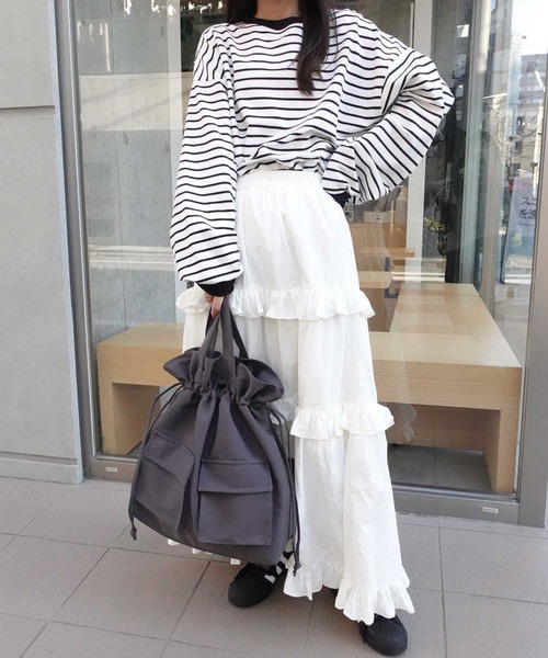 CORNERS（コーナーズ）の「3wayナップサック（バックパック/リュック・レディース・ベージュ/グレー/マスタード/ブラック・FREE）」の5枚目の写真