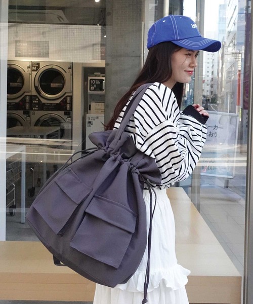 CORNERS（コーナーズ）の「3wayナップサック（バックパック/リュック・レディース・ベージュ/グレー/マスタード/ブラック・FREE）」の7枚目の写真