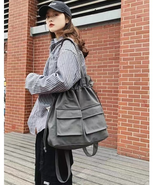 CORNERS（コーナーズ）の「3wayナップサック（バックパック/リュック・レディース・ベージュ/グレー/マスタード/ブラック・FREE）」の9枚目の写真