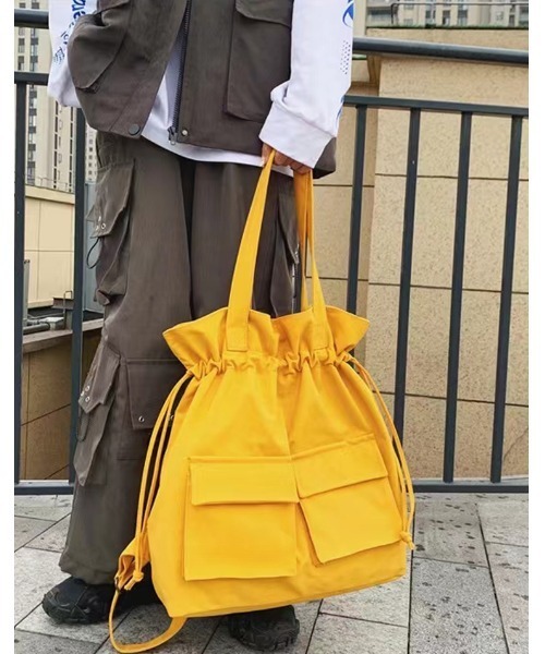 CORNERS（コーナーズ）の「3wayナップサック（バックパック/リュック・レディース・ベージュ/グレー/マスタード/ブラック・FREE）」の16枚目の写真