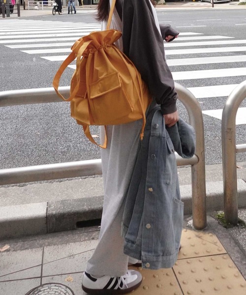 CORNERS（コーナーズ）の「3wayナップサック（バックパック/リュック・レディース・ベージュ/グレー/マスタード/ブラック・FREE）」の19枚目の写真