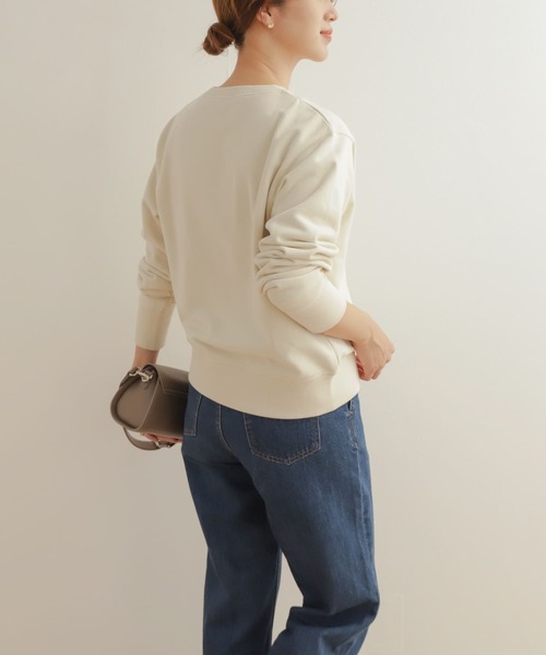 URBAN RESEARCH DOORS（アーバンリサーチドアーズ）の「フロッキーロゴスウェット（スウェット・レディース・グレー/アイボリー・MEDIUM）」の9枚目の写真