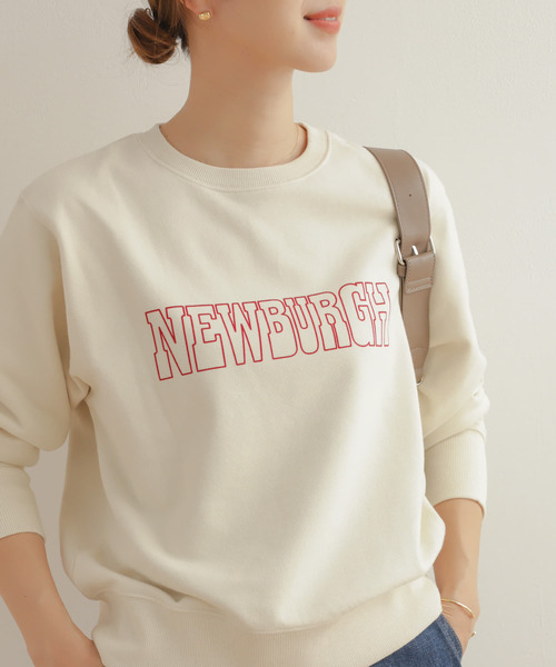 URBAN RESEARCH DOORS（アーバンリサーチドアーズ）の「フロッキーロゴスウェット（スウェット・レディース・グレー/アイボリー・MEDIUM）」の7枚目の写真