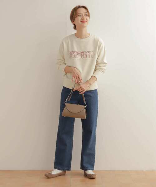 URBAN RESEARCH DOORS（アーバンリサーチドアーズ）の「フロッキーロゴスウェット（スウェット・レディース・グレー/アイボリー・MEDIUM）」の11枚目の写真