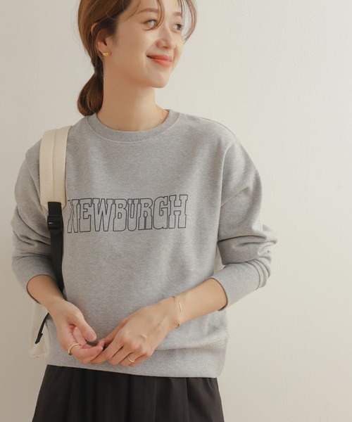 URBAN RESEARCH DOORS（アーバンリサーチドアーズ）の「フロッキーロゴスウェット（スウェット・レディース・グレー/アイボリー・MEDIUM）」の16枚目の写真