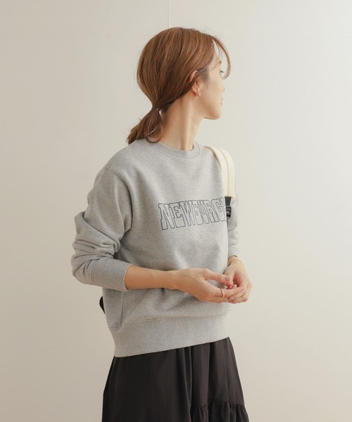 URBAN RESEARCH DOORS（アーバンリサーチドアーズ）の「フロッキーロゴスウェット（スウェット・レディース・グレー/アイボリー・MEDIUM）」の17枚目の写真