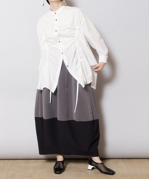 OSMOSIS(オズモーシス)の「コクーンスカート(スカート・レディース・カーキ/グレー系その他/ブラック・ONE SIZE)」の19枚目の写真