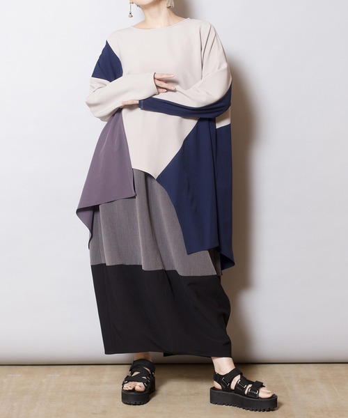 OSMOSIS(オズモーシス)の「コクーンスカート(スカート・レディース・カーキ/グレー系その他/ブラック・ONE SIZE)」の15枚目の写真